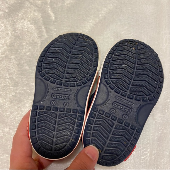 Crocs Unisex-Child Kids' Blue Crocband II Sandals - Picture 10 of 11